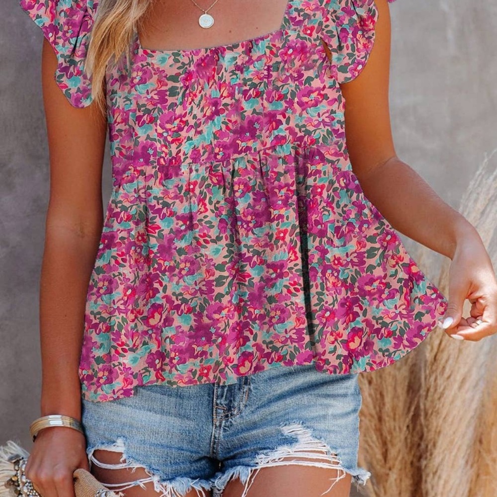 Floral tank top